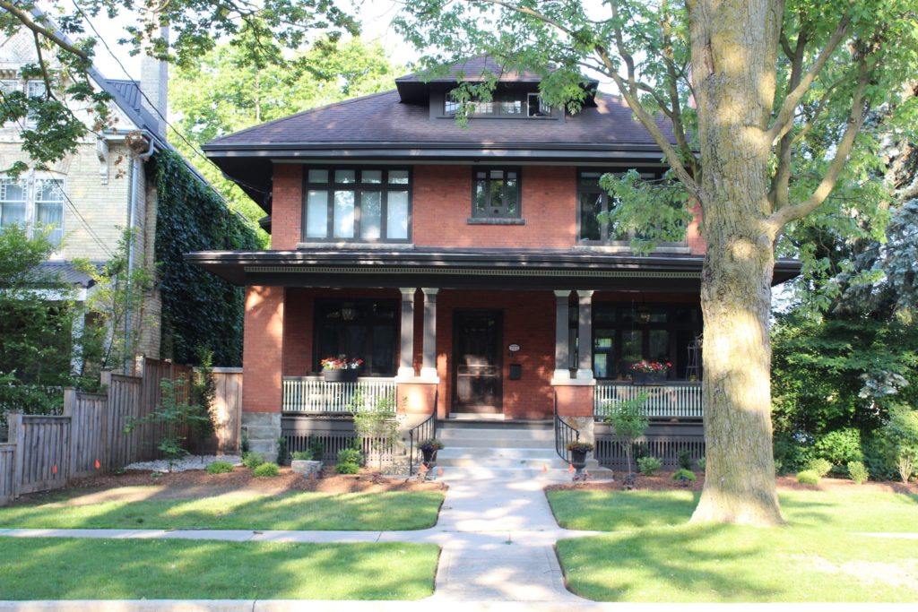 Front of a house with front garden